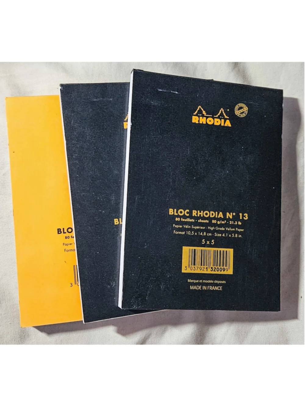 3 Rhodia cf132009 13 80 Sheets 0.2